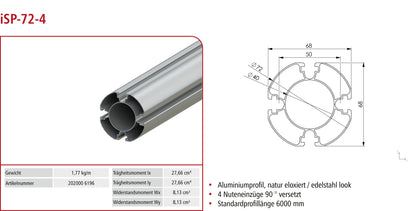 Ständerprofil iSP-72-4